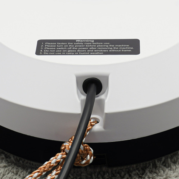 Window Cleaning Machine Smart Glass Cleaning Machine Smart Window Cleaner Remote Control Large Cleaning Area Indicator Lights for Windows White