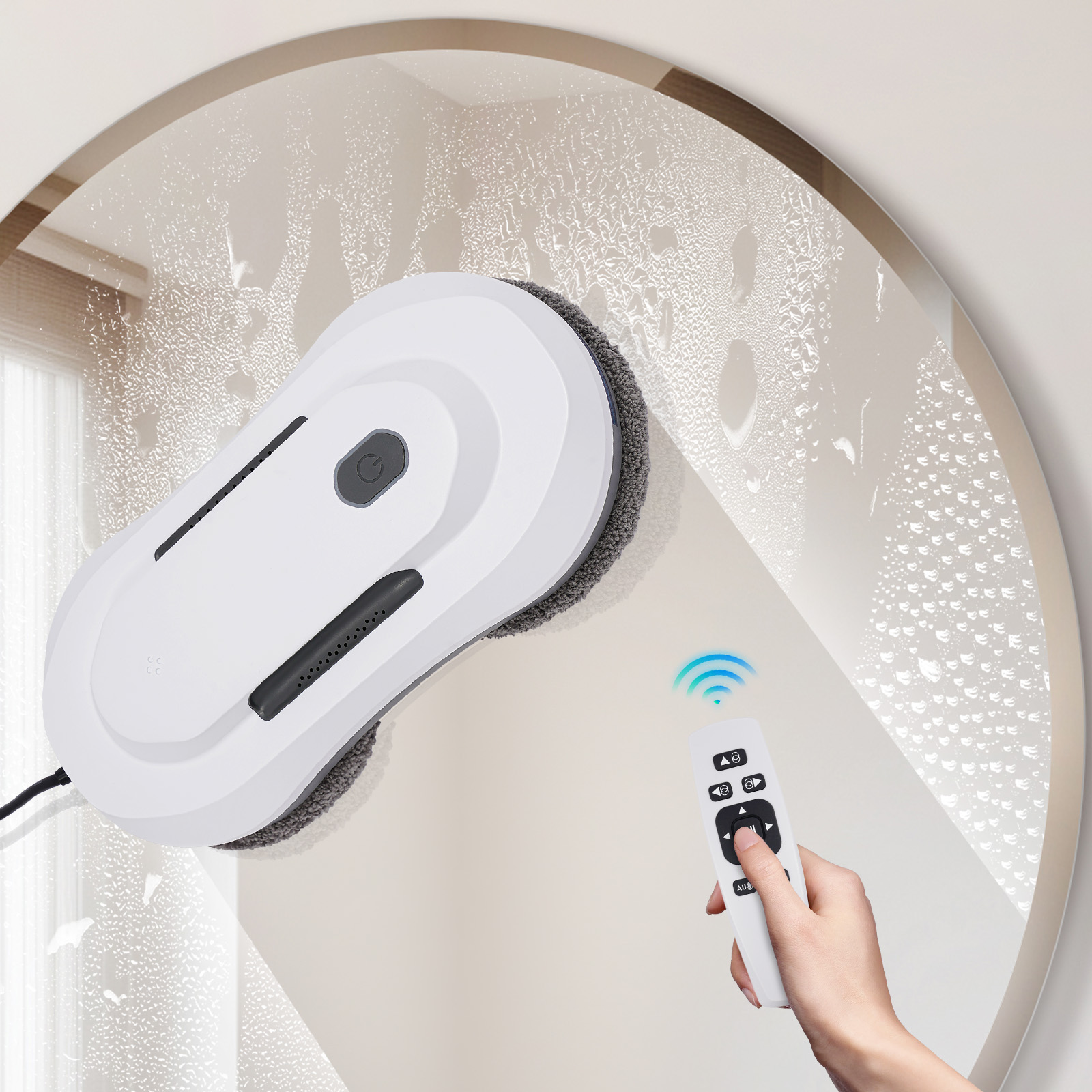 Window Cleaning Machine, Electric Window Robot Machine with Remote Control, Intelligent Window Cleaner