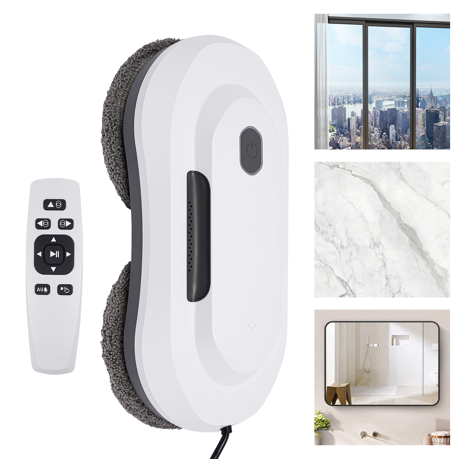 Window Cleaning Machine, Electric Window Robot Machine with Remote Control, Intelligent Window Cleaner