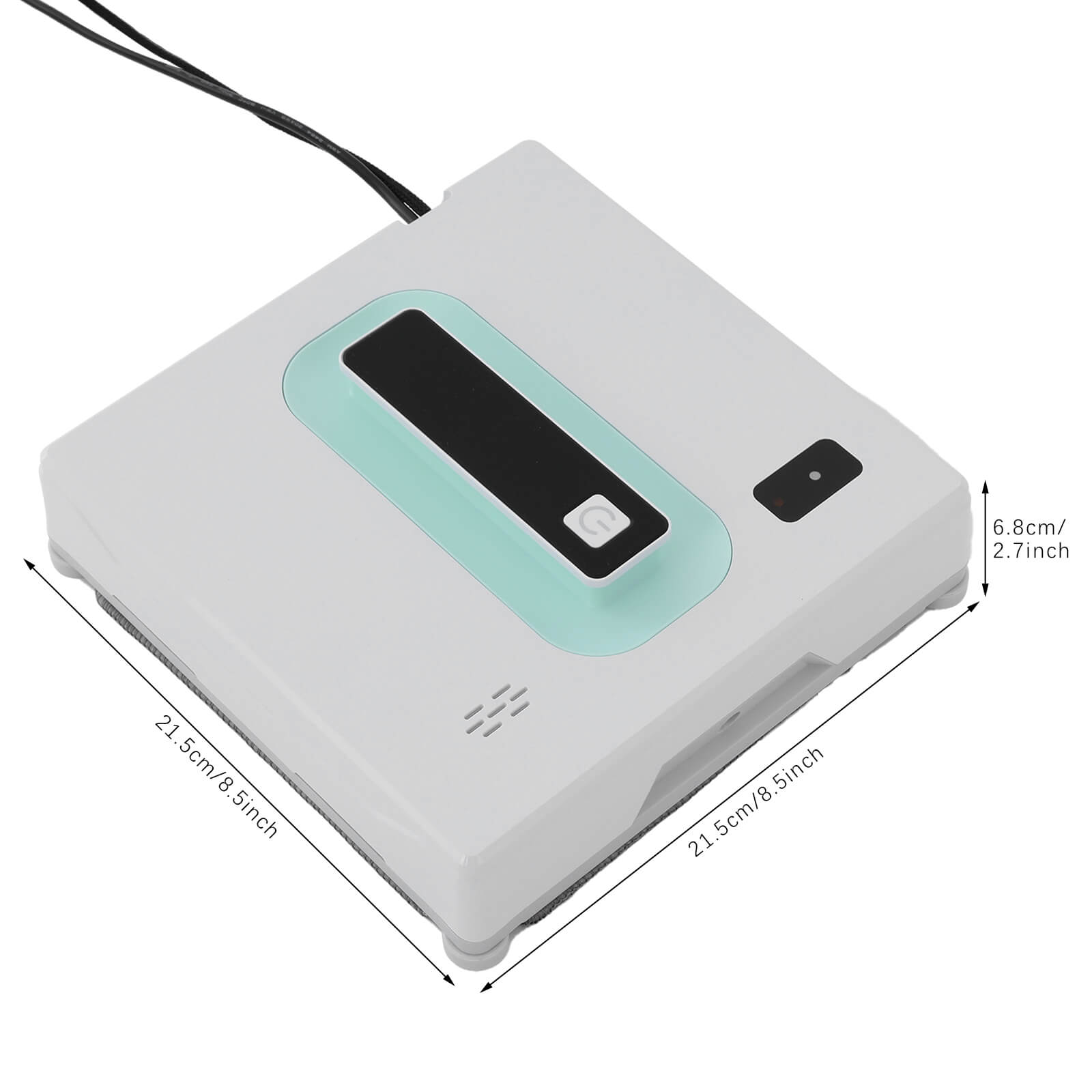 Automatic Window Vacuum Cleaner, Window Cleaner Robot, Window Cleaning Machine, White + Green Automatic Window Vacuum Cleaner, Window Cleaner Robot, Window Cleaning Machine, White + Green