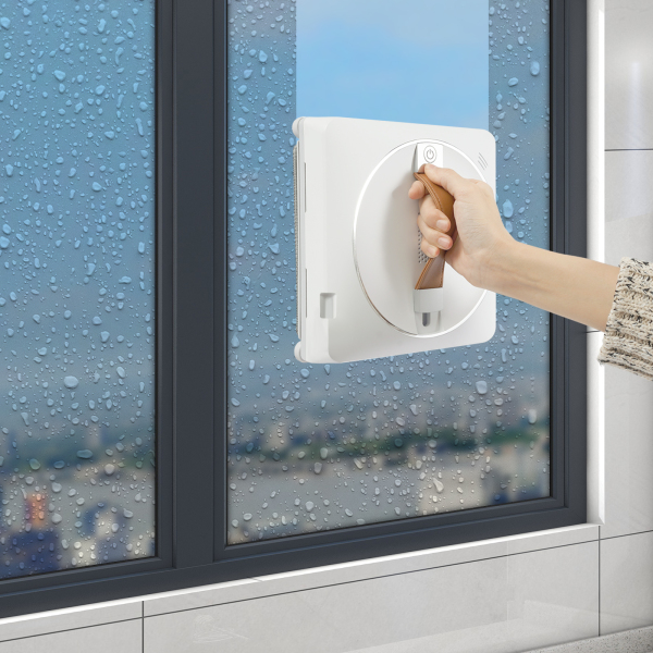 Window Cleaner Robot, Smart Glass Cleaning Robot, Remote Control Window Cleaning Robot - Double Water Spray White