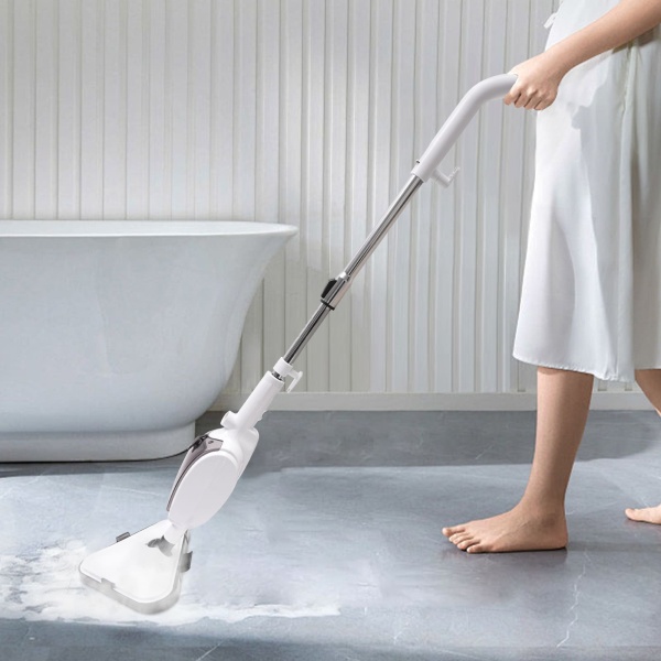 Steam Cleaner Steam Mop Electric Floor Mop For All Kinds Of Flooring Such As Solid Wood Flooring Ceramic Tiles Laminate Flooring White