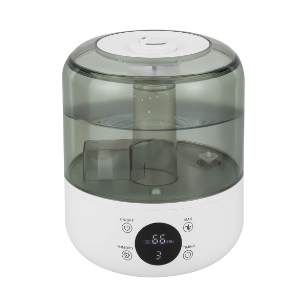 Top Filling Electric Humidifier, Room Humidifier Diffuser, Ultrasonic Humidifier, 18.5*22cm, White