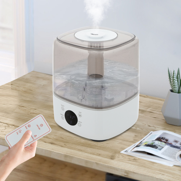 Humidifier, Top-Fill Humidifier, Smart Humidifier for Bedrooms, Kid's Rooms, Yoga Rooms - White Humidifier, Top-Fill Humidifier, Smart Humidifier for Bedrooms, Kid's Rooms, Yoga Rooms - White
