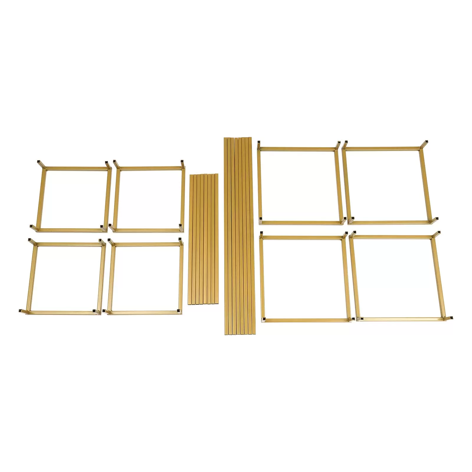 2pcs 20*20*40cm + 2pcs 24*24*60cm Wedding Flower Stand, Gold Flower Holder, Rectangular Flower Rack 2pcs 20*20*40cm + 2pcs 24*24*60cm Wedding Flower Stand, Gold Flower Holder, Rectangular Flower Rack