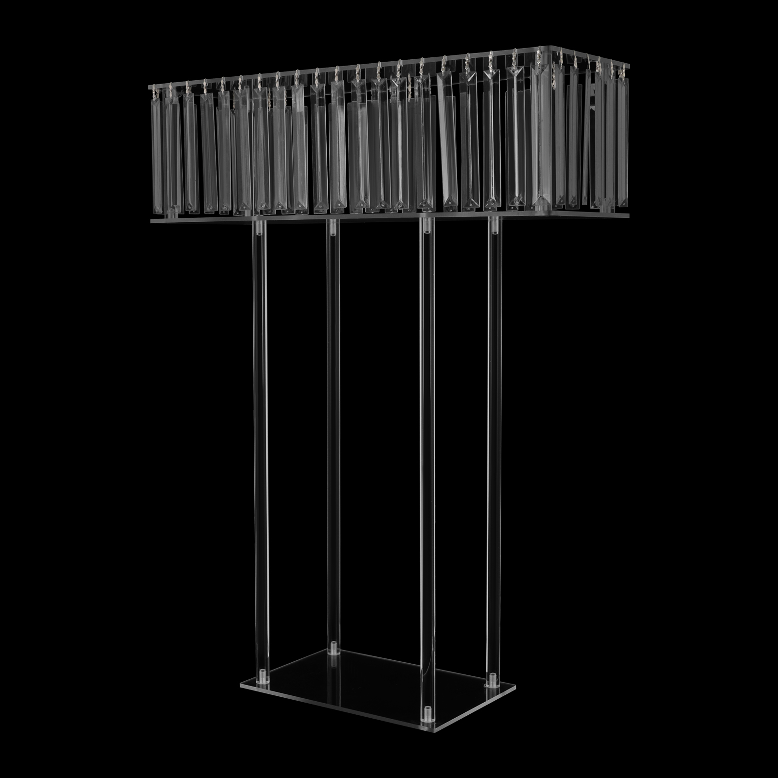 23.62*7.87*30.7in Square Flower Stand, Wedding Flower Stand, Acrylic Flower Stand for Wedding Decorations, Parties, Birthdays, Celebrations 23.62*7.87*30.7in Square Flower Stand, Wedding Flower Stand, Acrylic Flower Stand for Wedding Decorations, Parties, Birthdays, Celebrations
