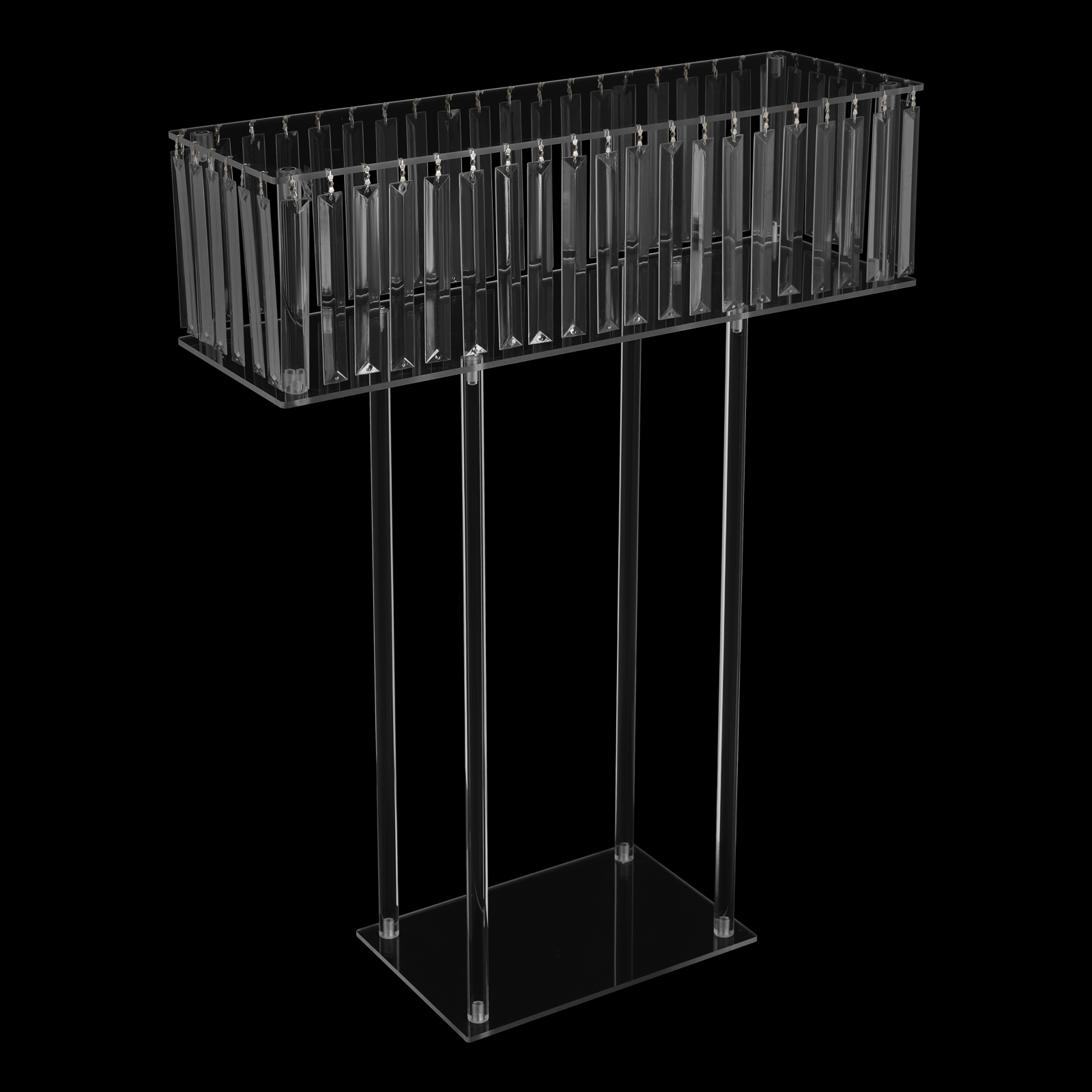 23.62*7.87*30.7in Square Flower Stand, Wedding Flower Stand, Acrylic Flower Stand for Wedding Decorations, Parties, Birthdays, Celebrations 23.62*7.87*30.7in Square Flower Stand, Wedding Flower Stand, Acrylic Flower Stand for Wedding Decorations, Parties, Birthdays, Celebrations