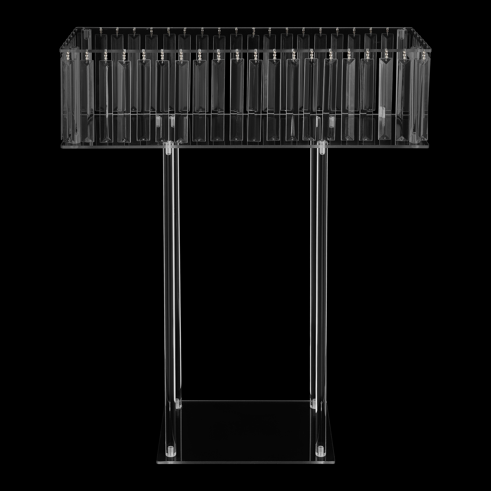23.62*7.87*30.7in Square Flower Stand, Wedding Flower Stand, Acrylic Flower Stand for Wedding Decorations, Parties, Birthdays, Celebrations 23.62*7.87*30.7in Square Flower Stand, Wedding Flower Stand, Acrylic Flower Stand for Wedding Decorations, Parties, Birthdays, Celebrations