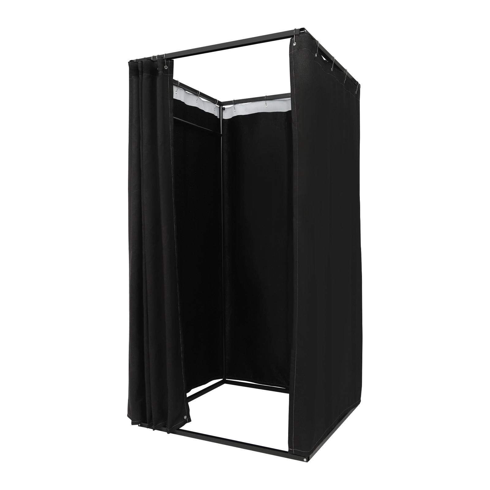 100x100x200cm Portable Clothing Store Fitting Room, Clothing Store Fitting Room, Dressing Room Fitting Room - Black 100x100x200cm Portable Clothing Store Fitting Room, Clothing Store Fitting Room, Dressing Room Fitting Room - Black