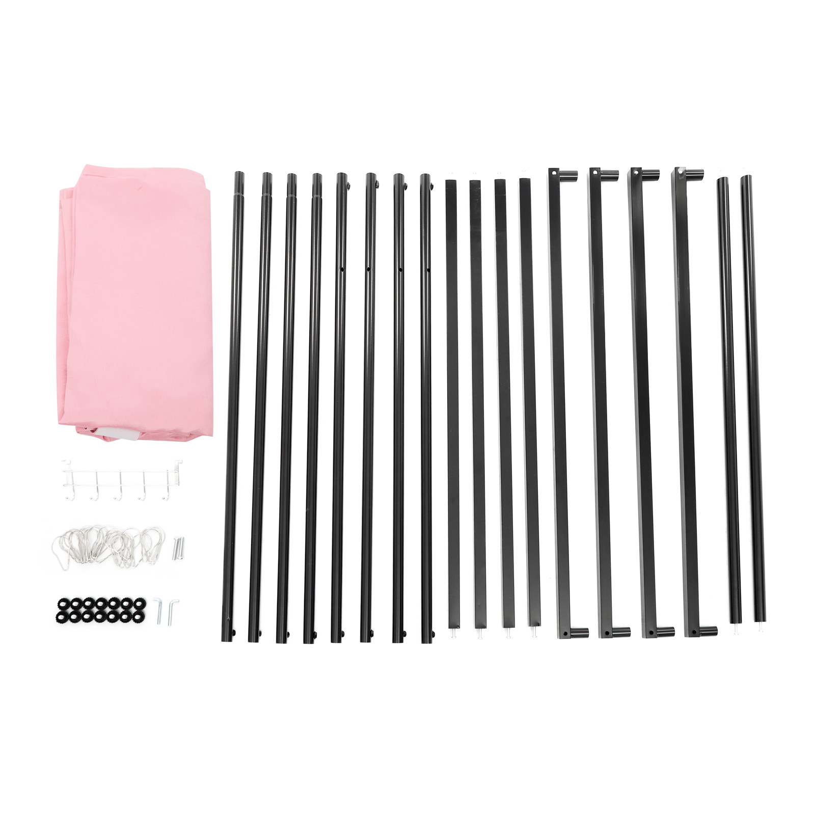 100x100x200cm Portable Clothing Store Fitting Room, Clothing Store Fitting Room, Dressing Room Fitting Room - Pink