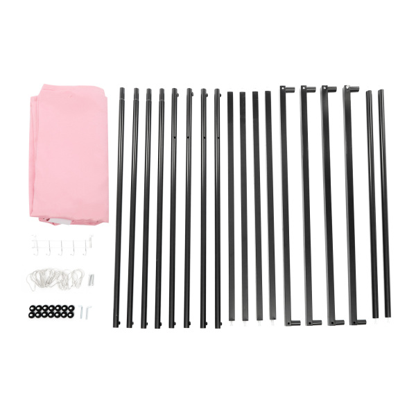100x100x200cm Portable Clothing Store Fitting Room, Clothing Store Fitting Room, Dressing Room Fitting Room - Pink