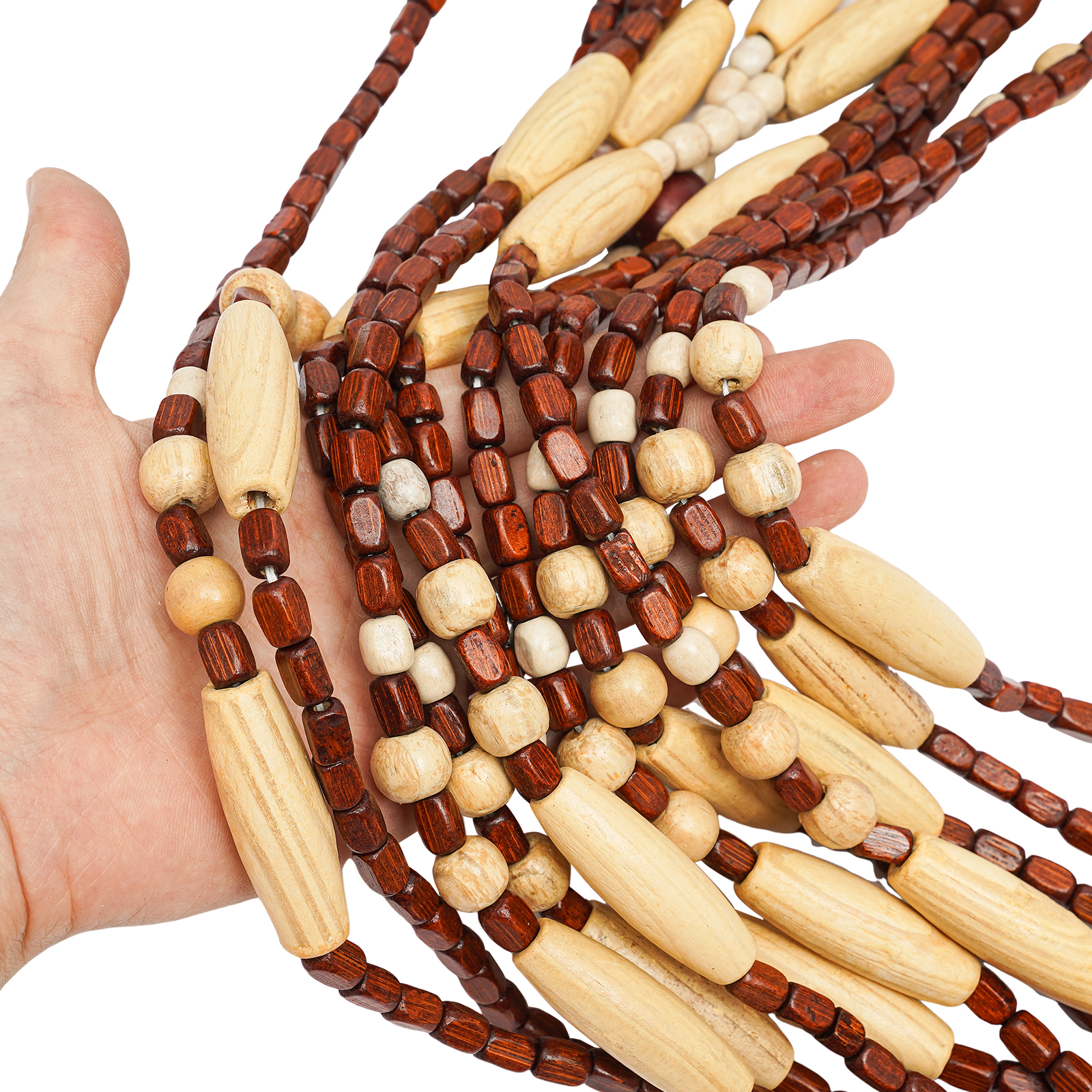 35.43*68.9inch Natural Wooden Door Beaded Curtain, Doorway Beads, Front Door Decor Curtains, Beige Brown Door Curtain Beads 35.43*68.9inch Natural Wooden Door Beaded Curtain, Doorway Beads, Front Door Decor Curtains, Beige Brown Door Curtain Beads