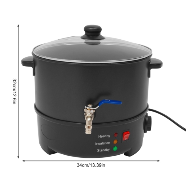 E wax melting pot 8L, large capacity stainless steel wax melting machine