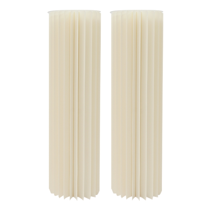 2-pack cylindrical cardboard flower stand, 100cm high + PVC board, 44 pieces of cardboard, load 50kg