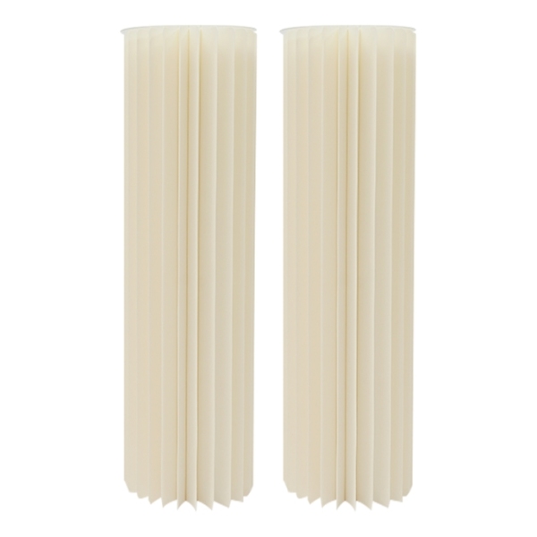 2-pack cylindrical cardboard flower stand, 100cm high + PVC board, 44 pieces of cardboard, load 50kg