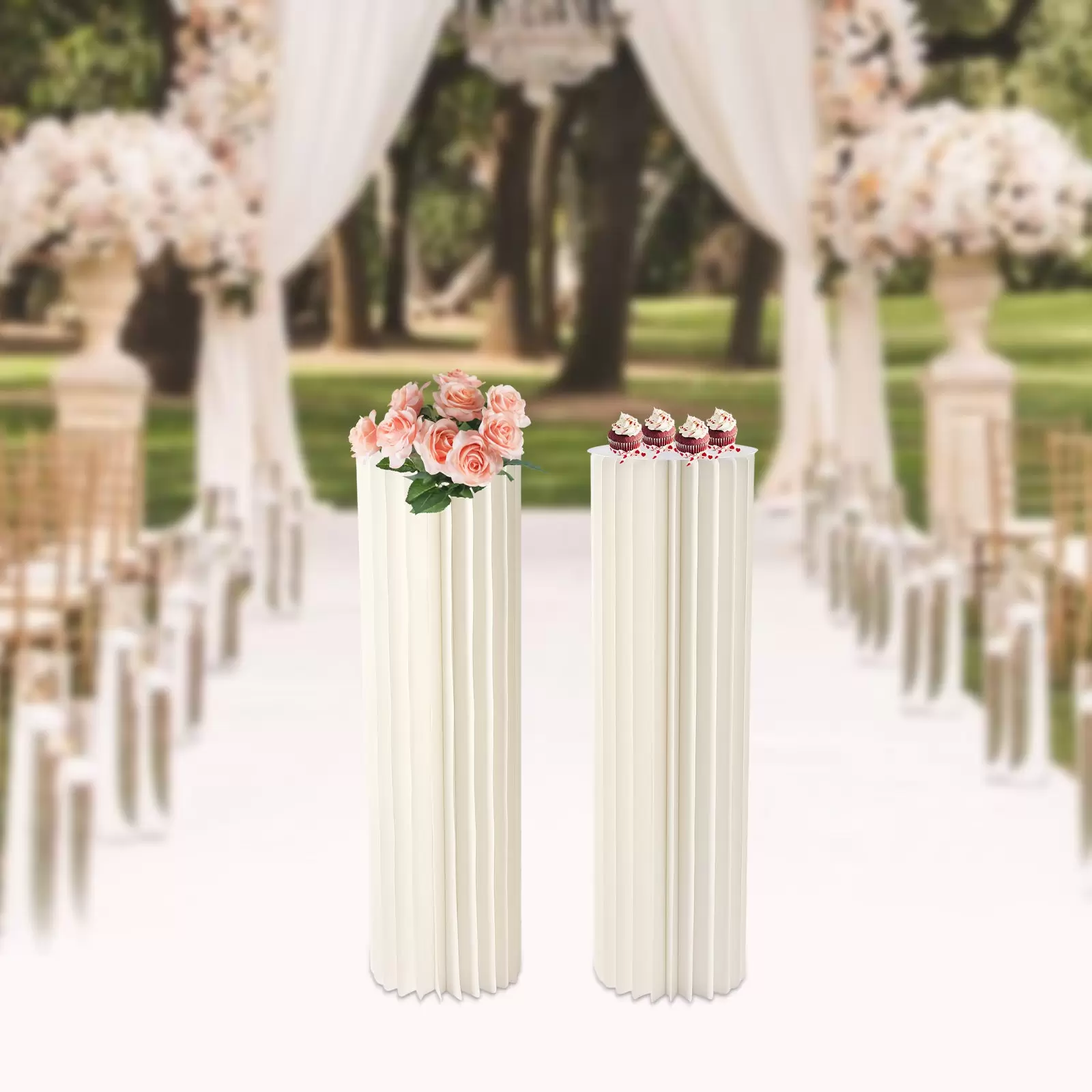 Wedding Centerpieces Cardboard Vases - 2 Pcs 39.4in Tall Flower Vase Flowers Stand for Party Tables Decorations Wedding Centerpieces Cardboard Vases - 2 Pcs 39.4in Tall Flower Vase Flowers Stand for Party Tables Decorations