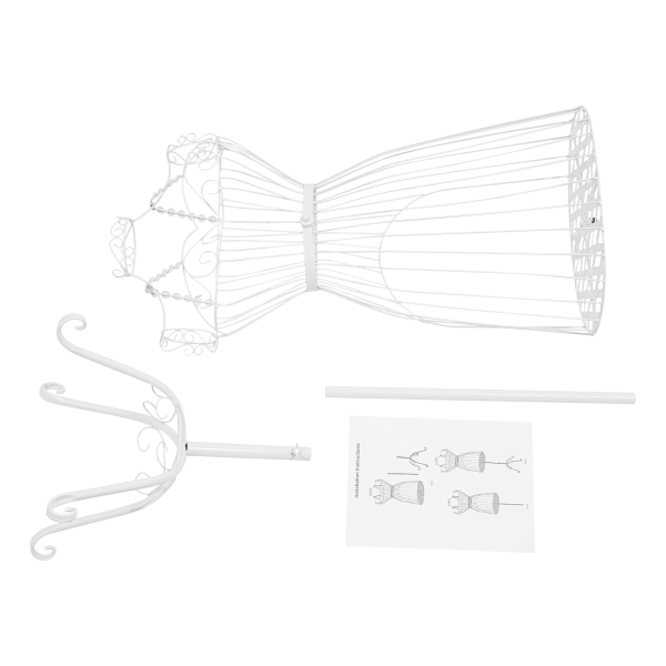 Model Display Stand, Mannequin Dress Form Display Stand, Female Dress Form Stand for Sewing Display - White Model Display Stand, Mannequin Dress Form Display Stand, Female Dress Form Stand for Sewing Display - White