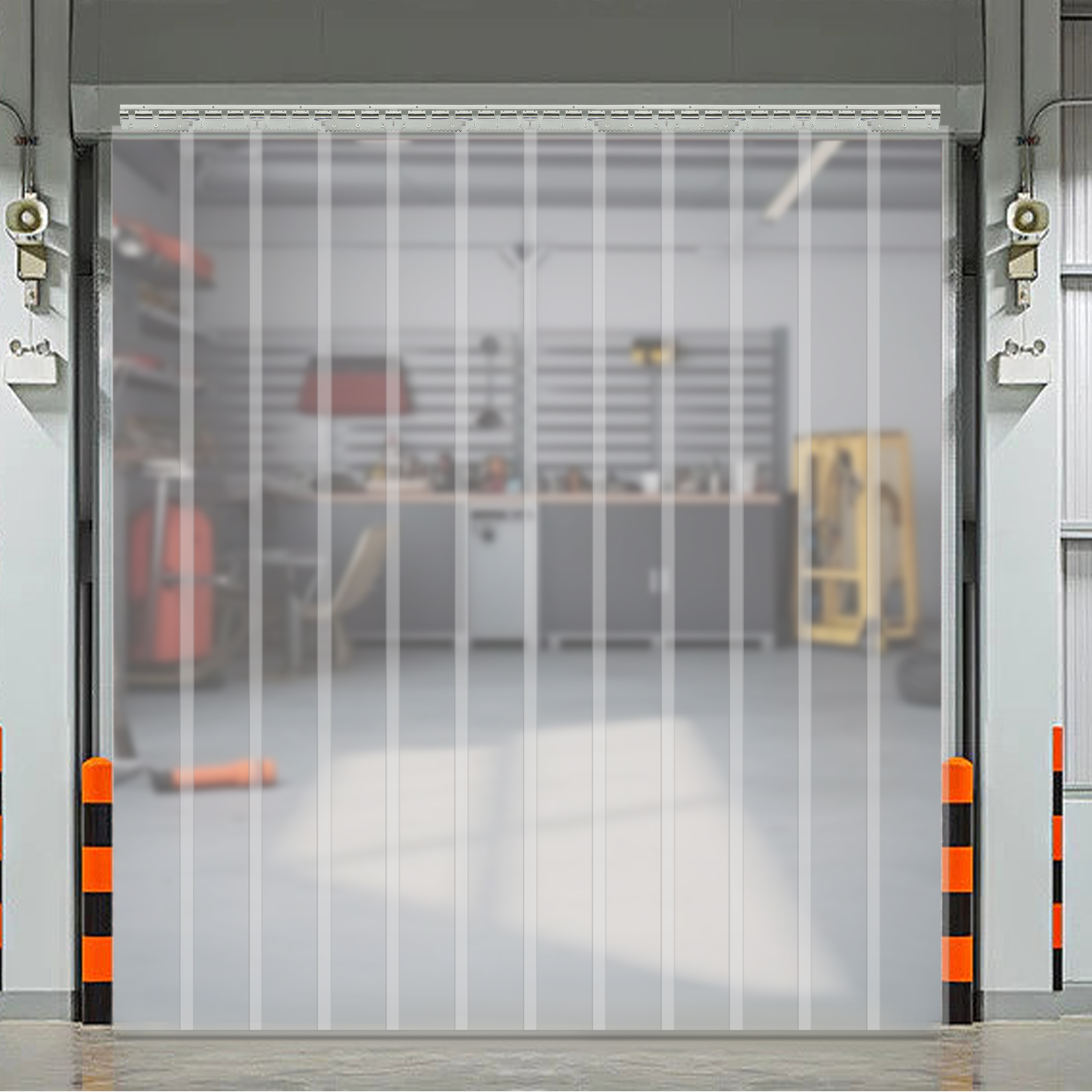 210 * 180cm 12 Plastic Strip Door Curtain Kit, PVC Freezer Door Curtain, Door Curtain for Warehouse Garage Industry 210 * 180cm 12 Plastic Strip Door Curtain Kit, PVC Freezer Door Curtain, Door Curtain for Warehouse Garage Industry