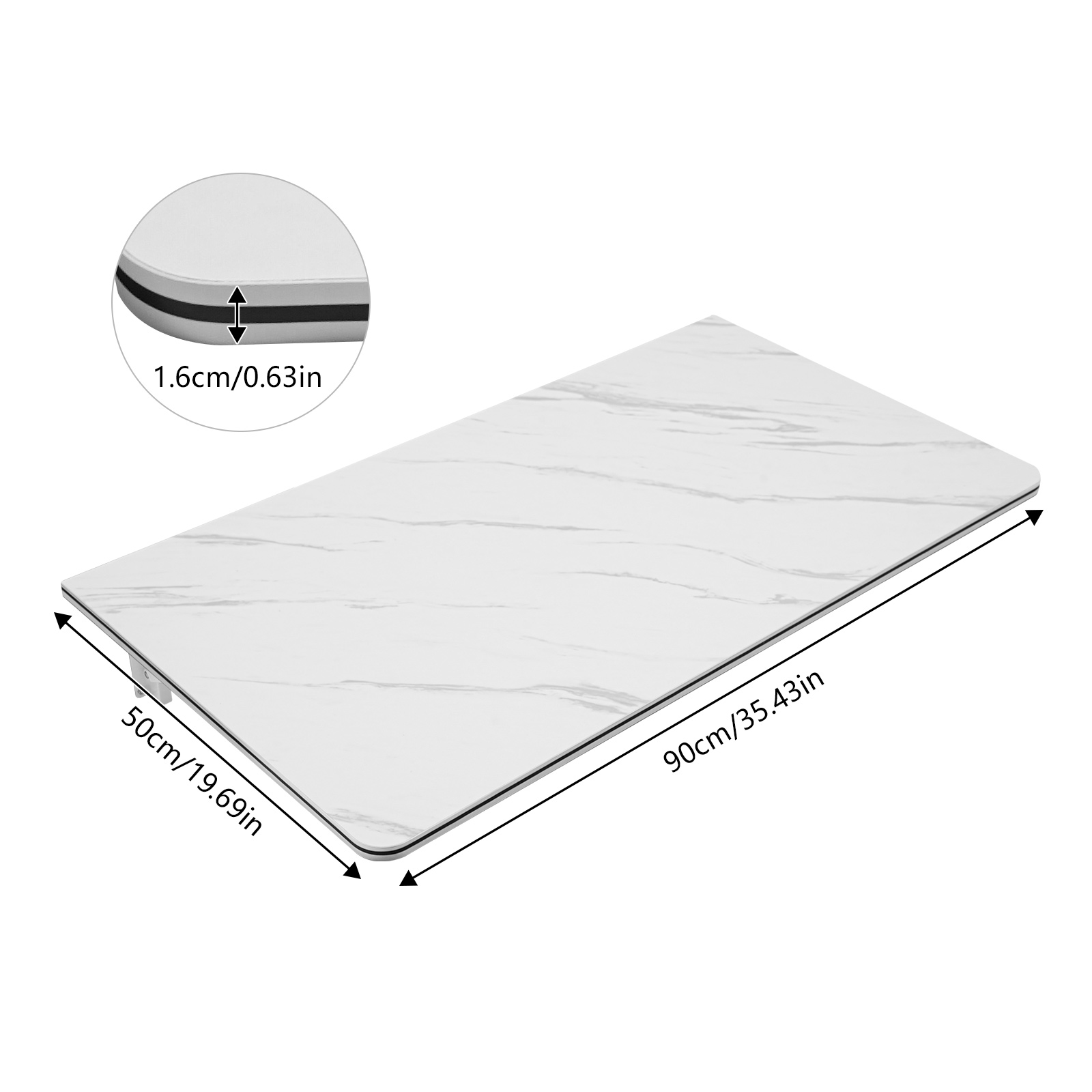 90x50cm Wall Mounted Folding Table White Folding Wall Desk 90x50cm Wall Mounted Folding Table White Folding Wall Desk