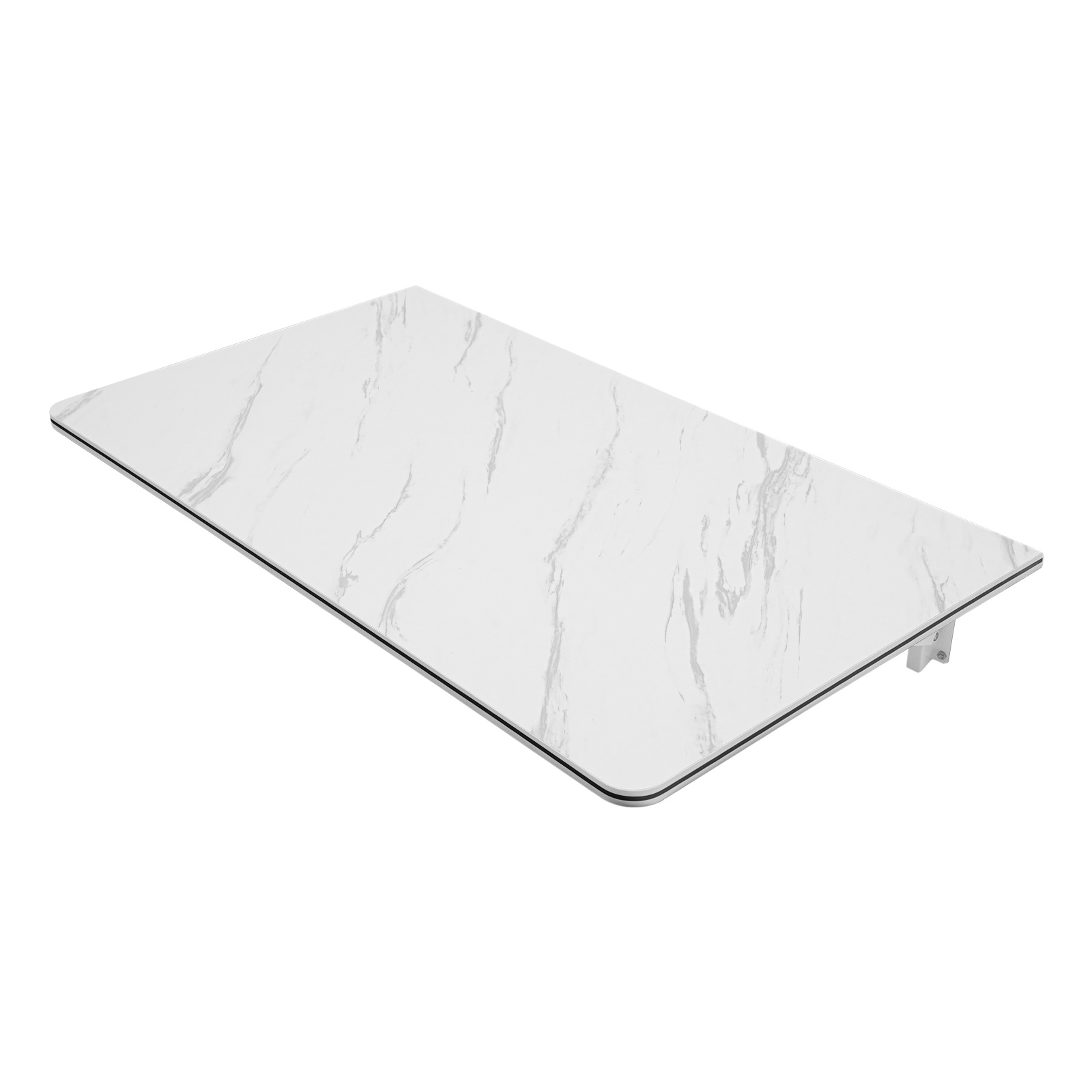 90x50cm Wall Mounted Folding Table White  Folding Wall Desk