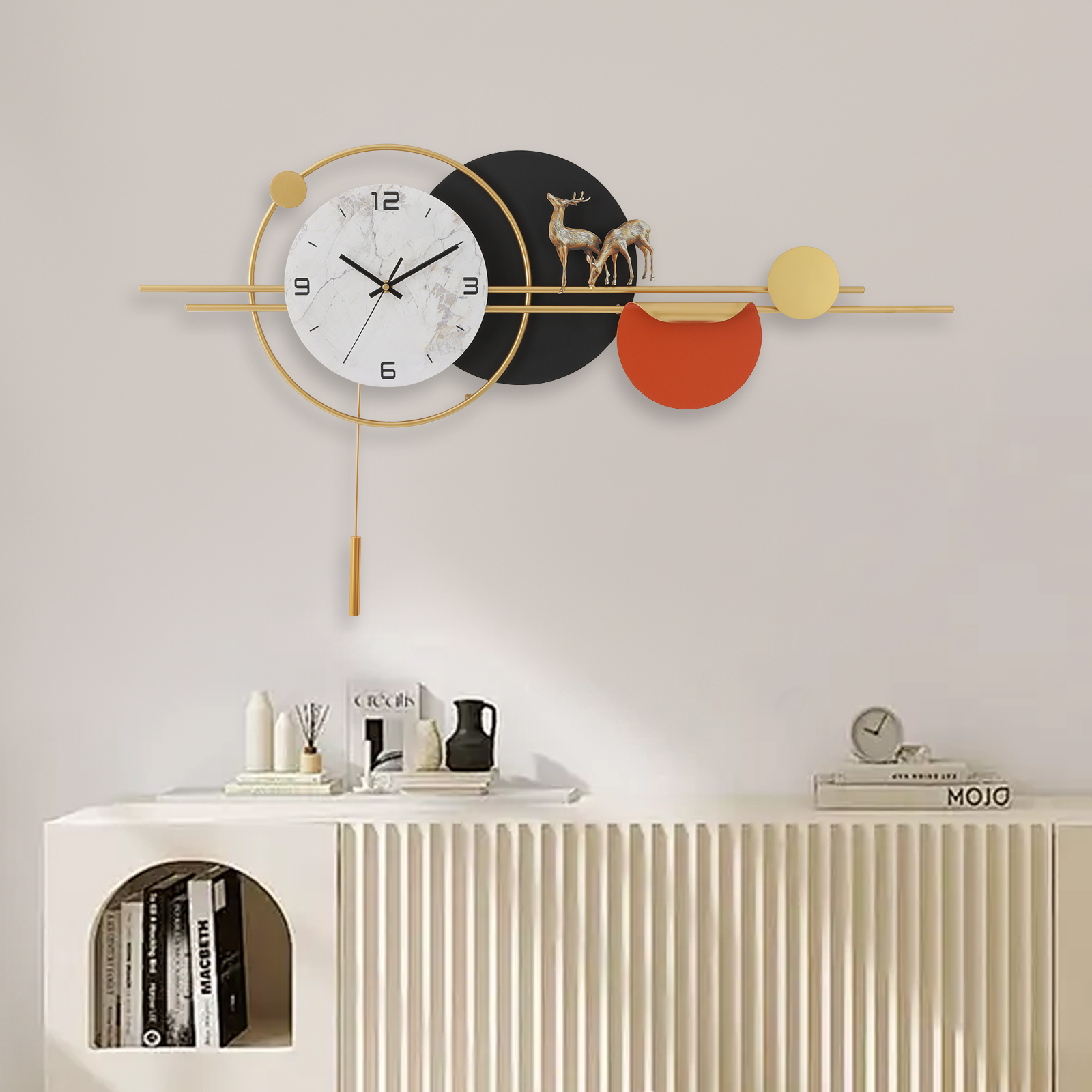 50x90cm Decorative Wall Clock, Modern Silent Wall Clock, Large Wall Clock for Living Room 50x90cm Decorative Wall Clock, Modern Silent Wall Clock, Large Wall Clock for Living Room