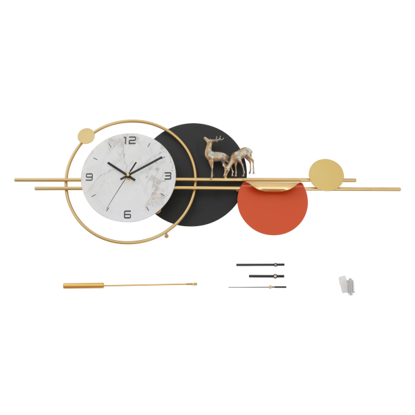 50x90cm Decorative Wall Clock, Modern Silent Wall Clock, Large Wall Clock for Living Room