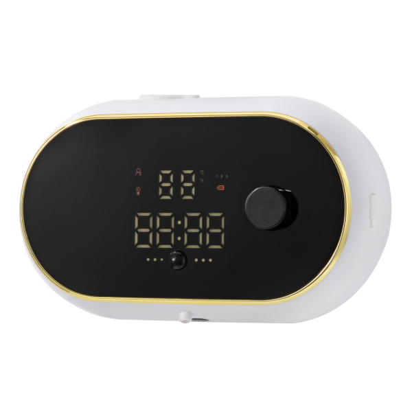 Automatic Soap Dispenser Wall Mount White Soap Dispenser with Temperature and Time Display For Ordinary Hand Sanitizers 7.28*2.56*4.25in White Automatic Soap Dispenser Wall Mount White Soap Dispenser with Temperature and Time Display For Ordinary Hand Sanitizers 7.28*2.56*4.25in White
