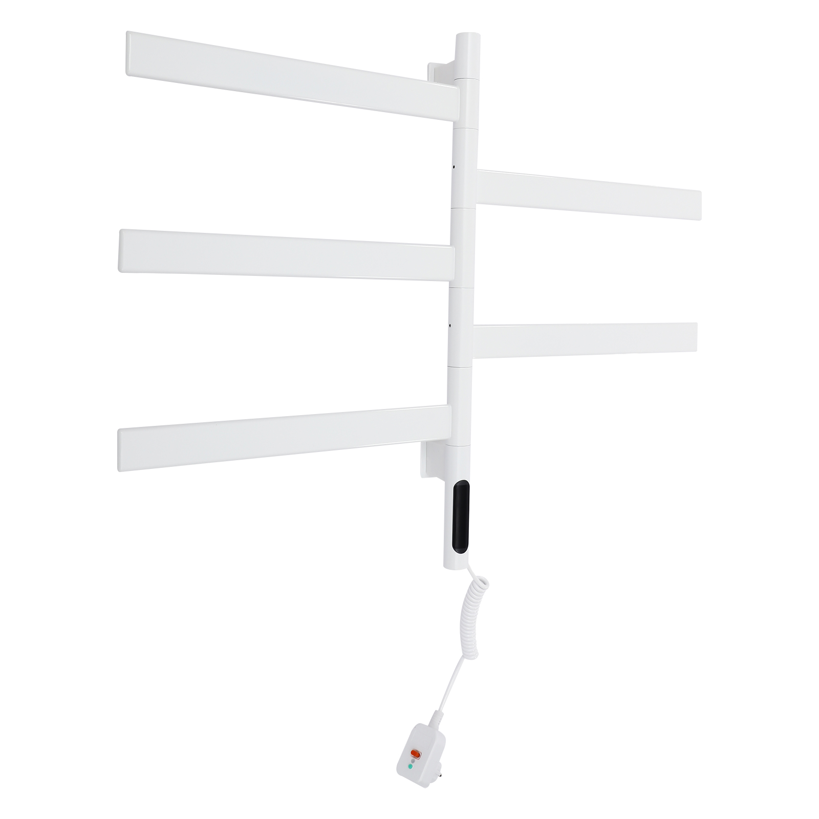 CNCEST Rotating Towel Rail Electric Towel Warmer Electric Towel Dryer with 180° Rotation White