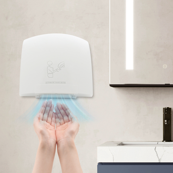 Electric Hand Dryer, Commercial Compact Air Hand Dryer, Automatic Hand Air Dryer  - White