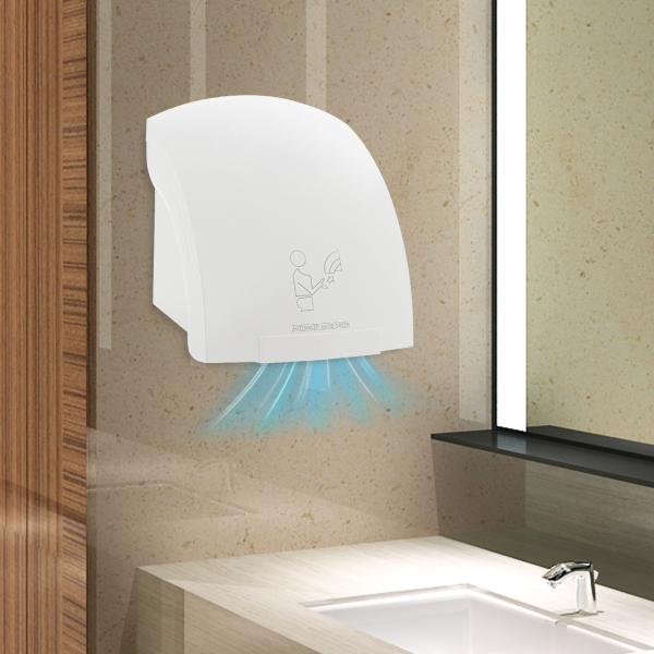 Electric Hand Dryer, Commercial Compact Air Hand Dryer, Automatic Hand Air Dryer  - White