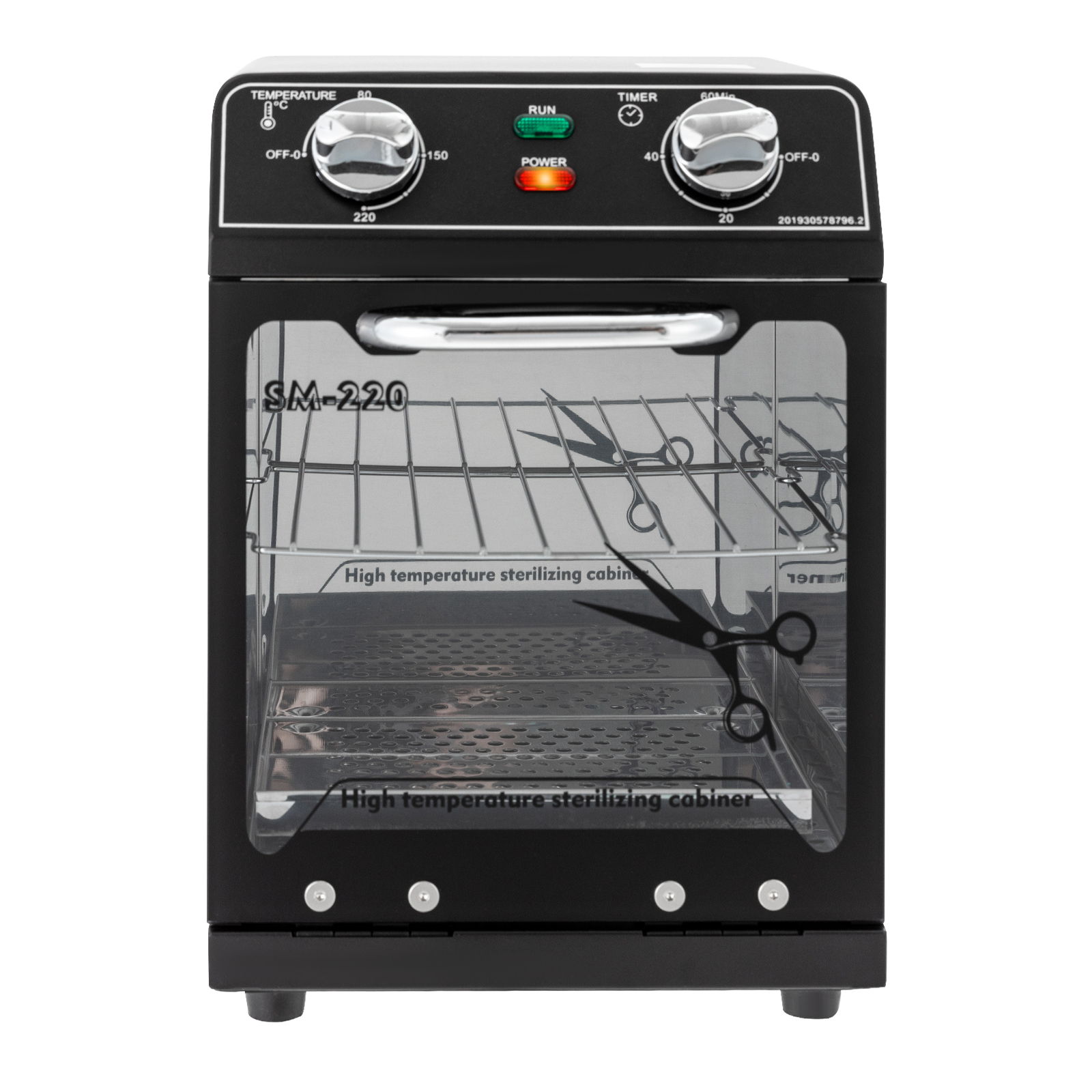 8L High Temperature Sterilizer 600W Hot Air Sterilizer Disinfection Cabinet For Disinfecting Towels Nail Tools Metal Utensils Black