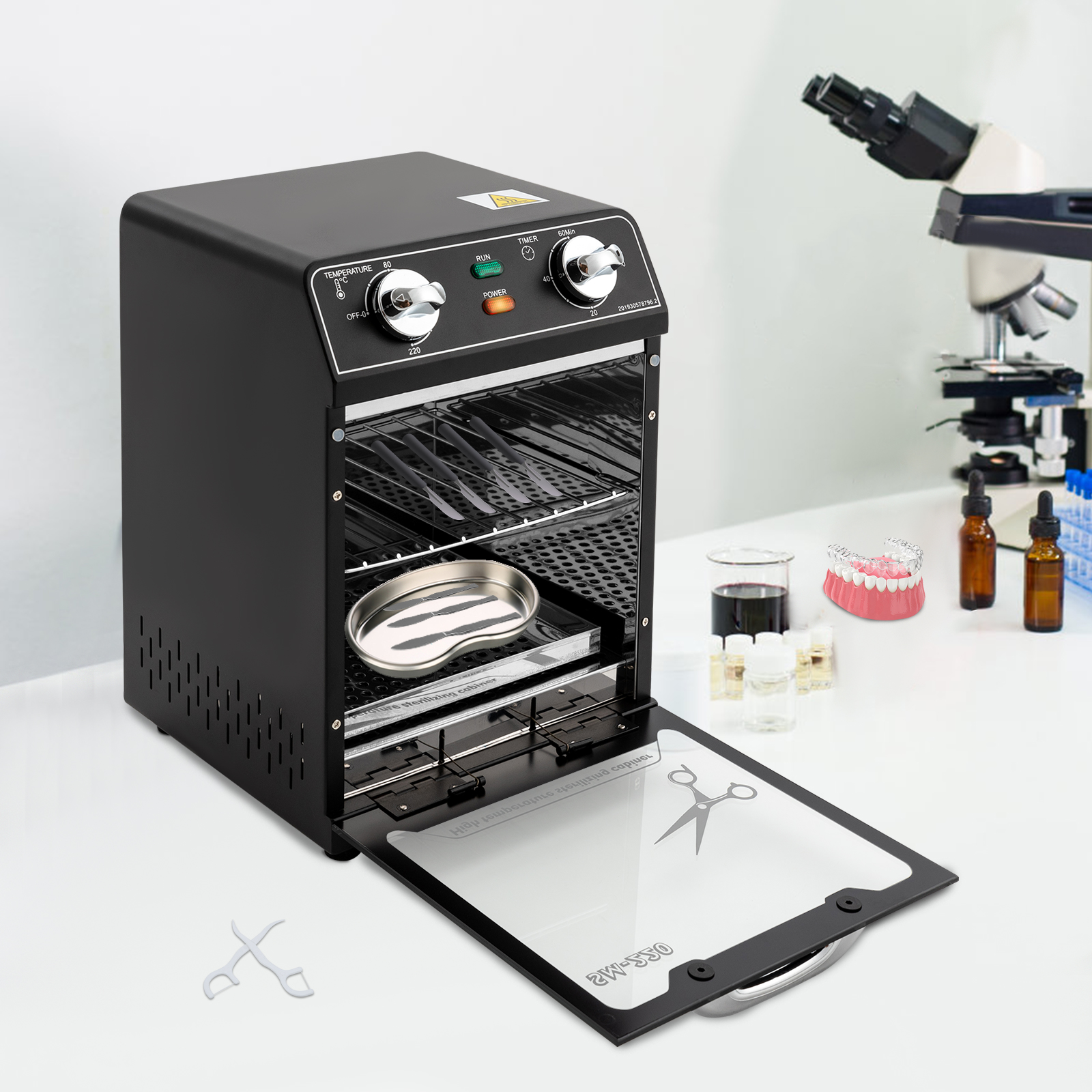 8L High Temperature Sterilizer 600W Hot Air Sterilizer Disinfection Cabinet For Disinfecting Towels Nail Tools Metal Utensils Black 8L High Temperature Sterilizer 600W Hot Air Sterilizer Disinfection Cabinet For Disinfecting Towels Nail Tools Metal Utensils Black