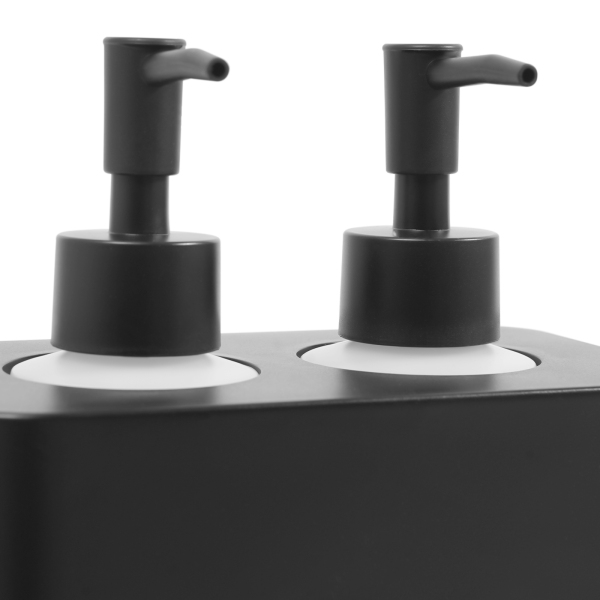 Massage Oil Warmer with Oil Bottle Dispensers, Electric Massage Oil Warmer, Massage Oil Warmer - Double Bottle Black
