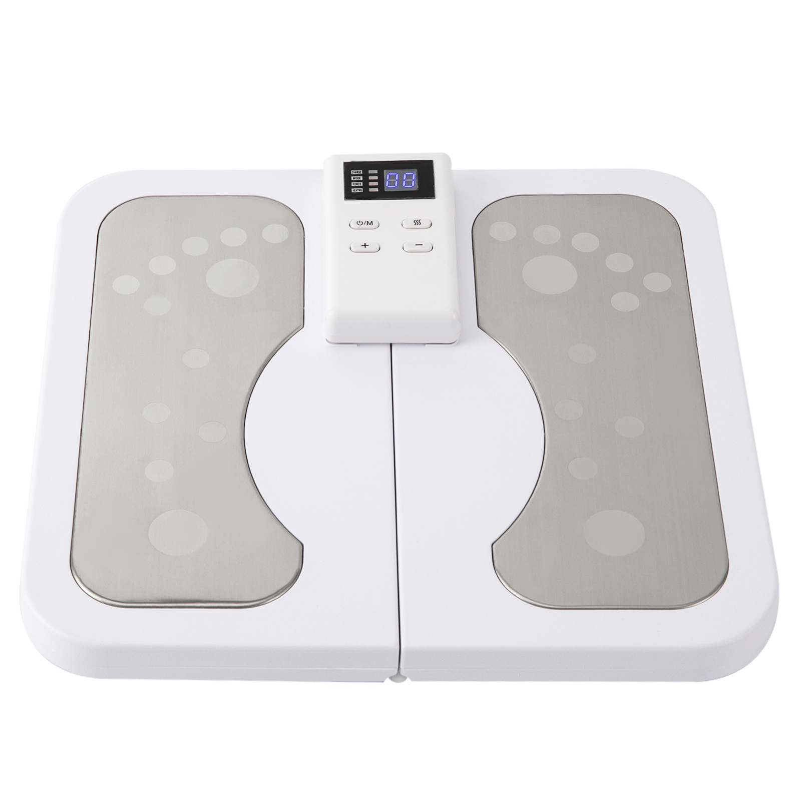 Foot massager, Blood circulation stimulator for legs, calves and feet, Massage modes: 6, White