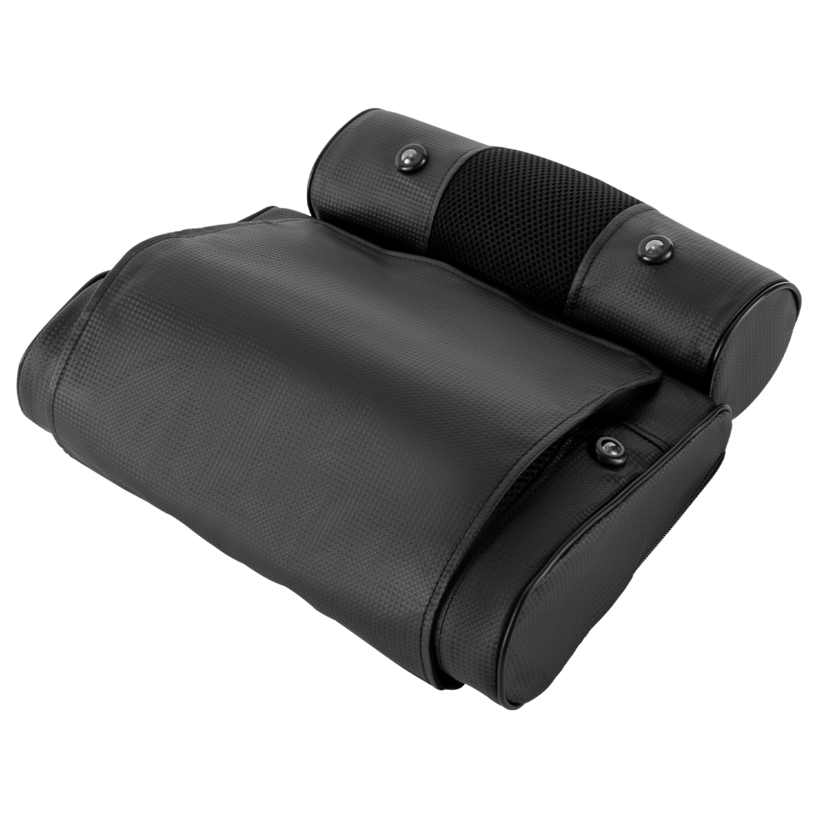 Neck and back massager, Kneading massage cushion to relax the back and shoulders, Ergonomic design, Black Neck and back massager, Kneading massage cushion to relax the back and shoulders, Ergonomic design, Black