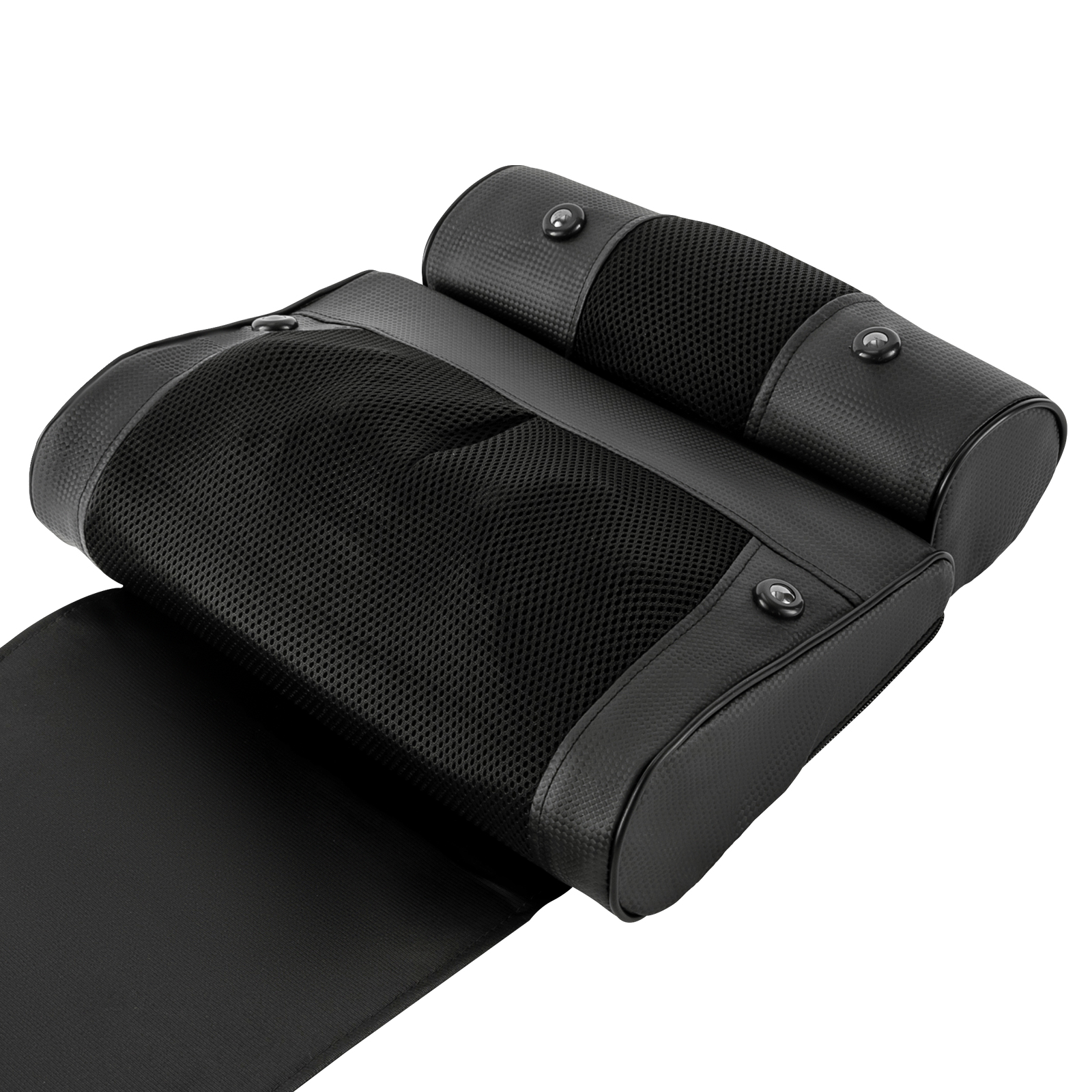 Neck and back massager, Kneading massage cushion to relax the back and shoulders, Ergonomic design, Black Neck and back massager, Kneading massage cushion to relax the back and shoulders, Ergonomic design, Black