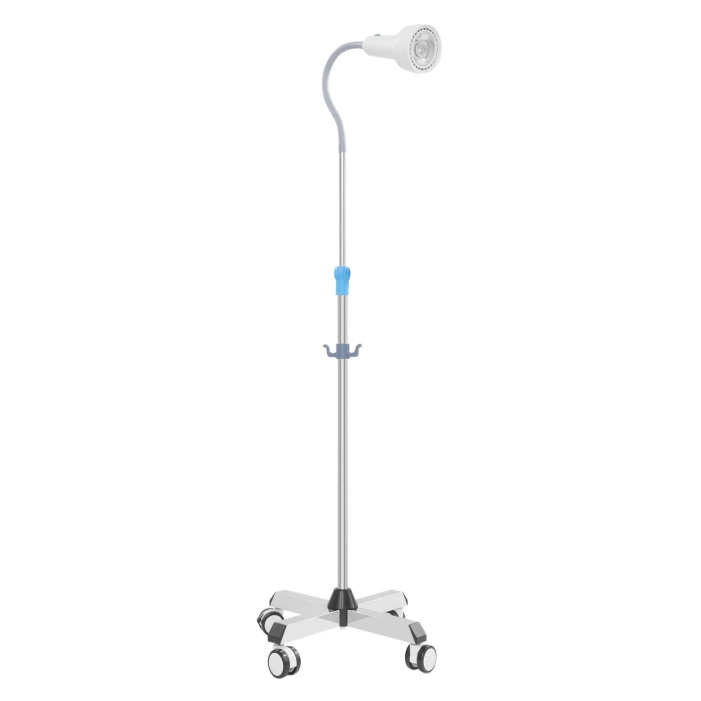 Four-legged mobile lighting cold light, adjustable height, LED inspection light-White