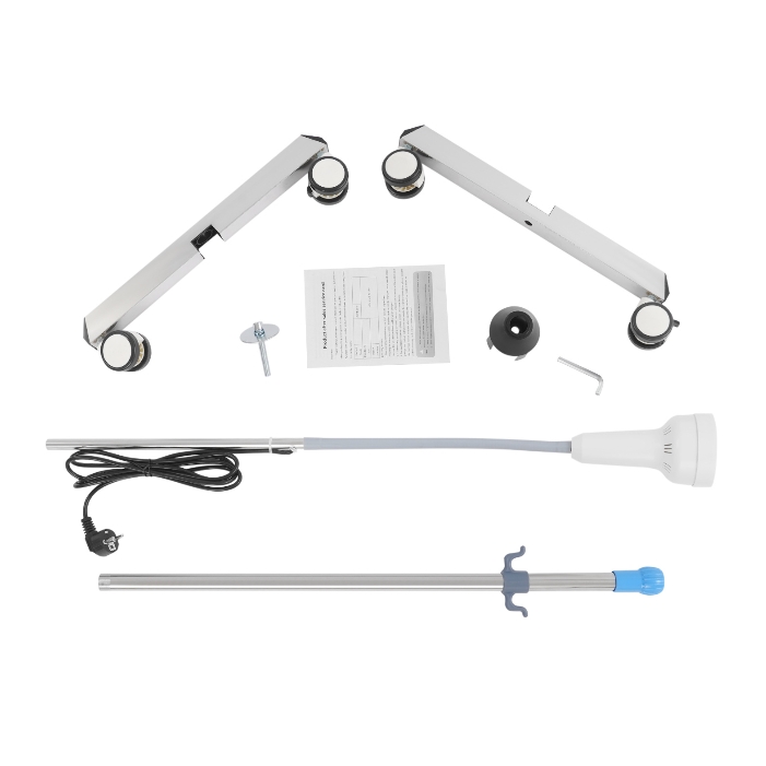 Four-legged mobile lighting cold light, adjustable height, LED inspection light-White Four-legged mobile lighting cold light, adjustable height, LED inspection light-White