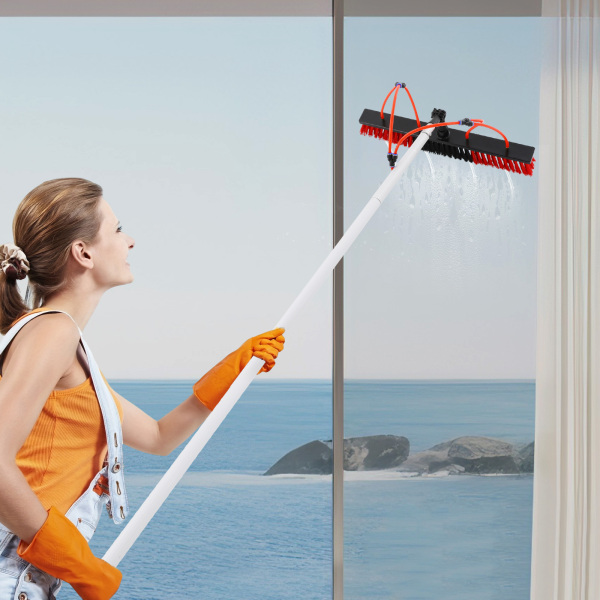 Window cleaning water supply brush 10 pieces 1 meter long docking rod + 55cm brush head Window cleaning water supply brush 10 pieces 1 meter long docking rod + 55cm brush head