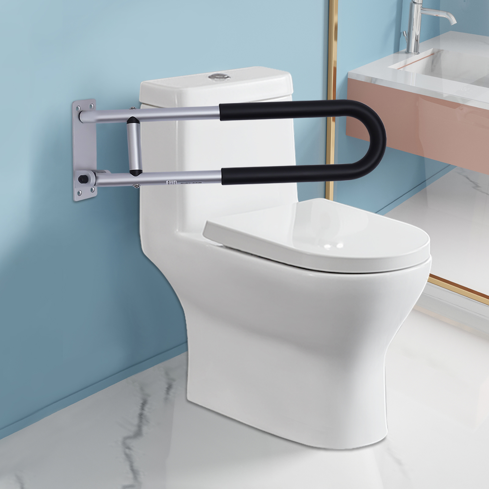 Bathroom Handrails, Safety Handrails, Shower Handrails, Handrails for Elderly, Disabled, Pregnant, Bariatric