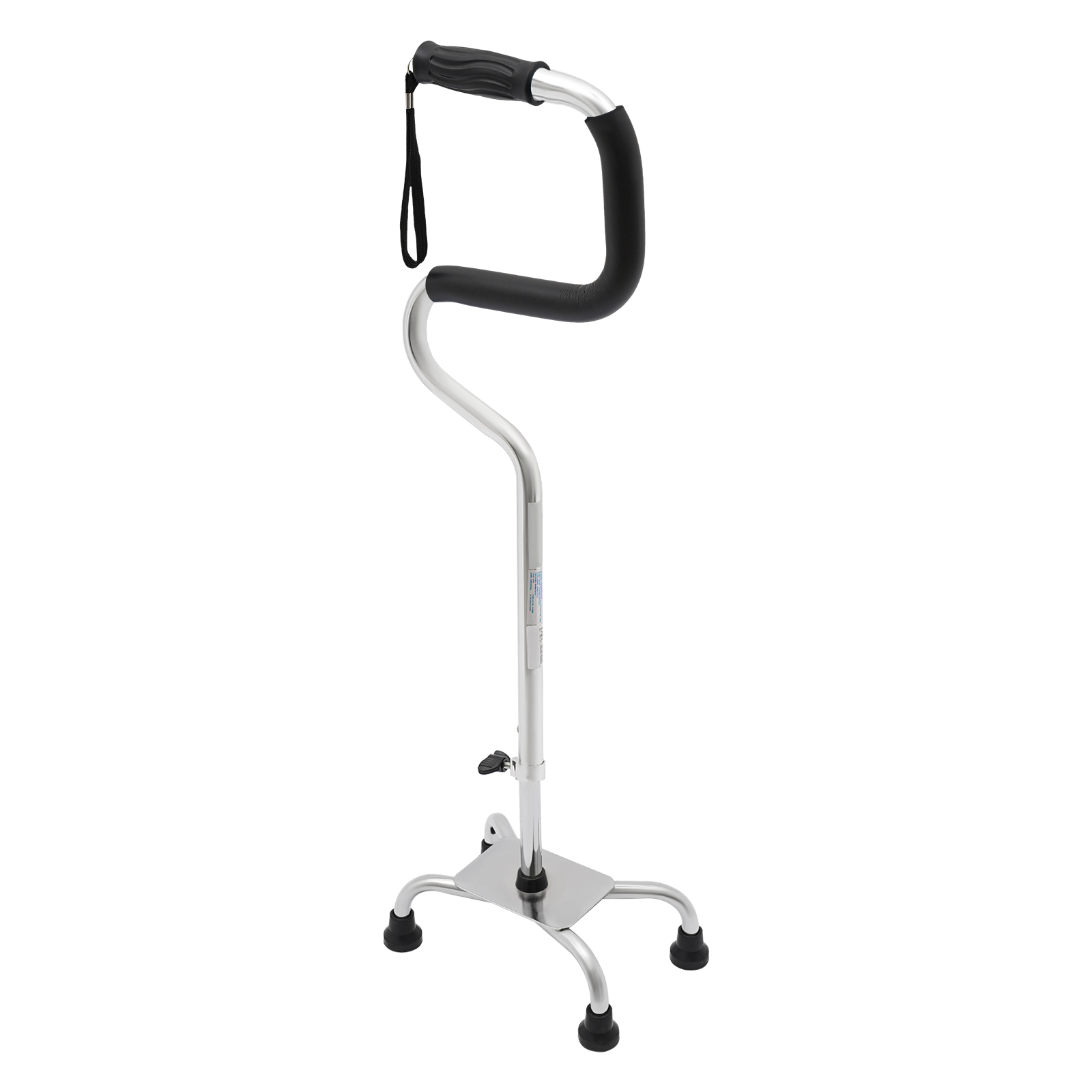 Walker, Walking Stick, Adjustable walking stick, for people with mobility problems, Adjustable height: 78-95.9cm, Silver Walker, Walking Stick, Adjustable walking stick, for people with mobility problems, Adjustable height: 78-95.9cm, Silver