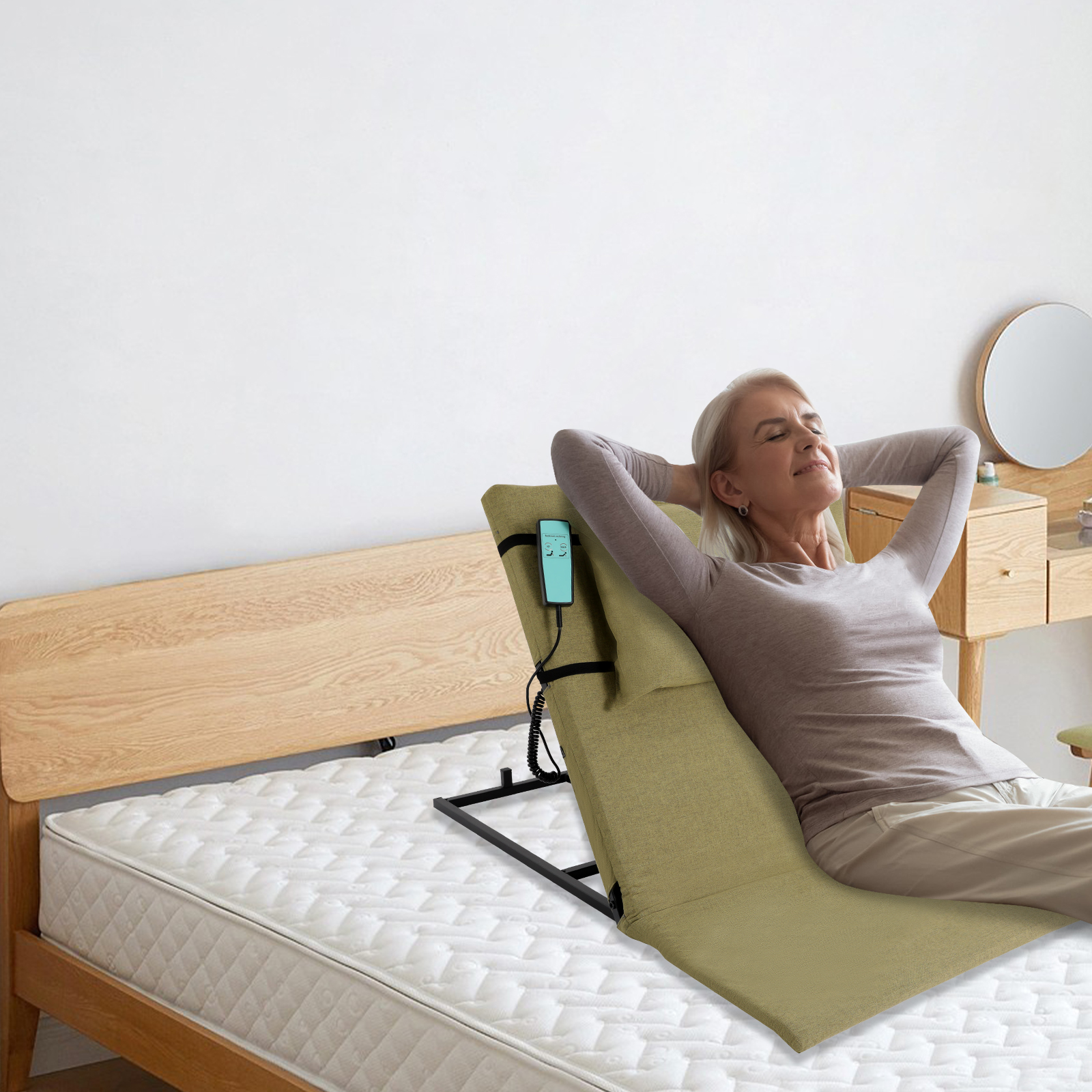Electrically Assisted Wake-up Device, Electric Heating Mattress, Bed Backrest, Electric Lifting Backrest - Green Electrically Assisted Wake-up Device, Electric Heating Mattress, Bed Backrest, Electric Lifting Backrest - Green