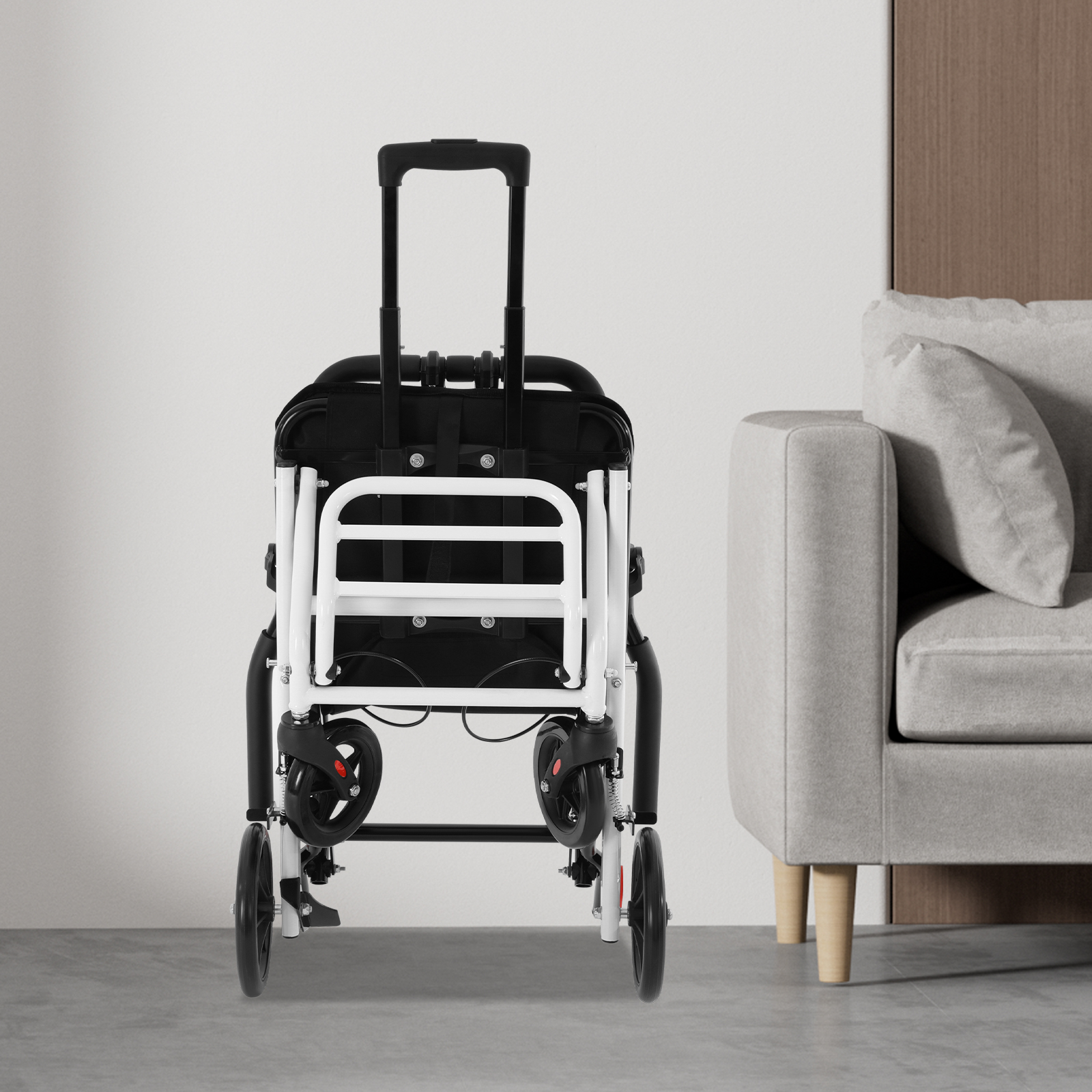 Lightweight Folding Transport Wheelchair, Folding Transport Wheelchair with Travel Bag, Portable Travel Wheelchair for Walking, Outings, Travel Lightweight Folding Transport Wheelchair, Folding Transport Wheelchair with Travel Bag, Portable Travel Wheelchair for Walking, Outings, Travel