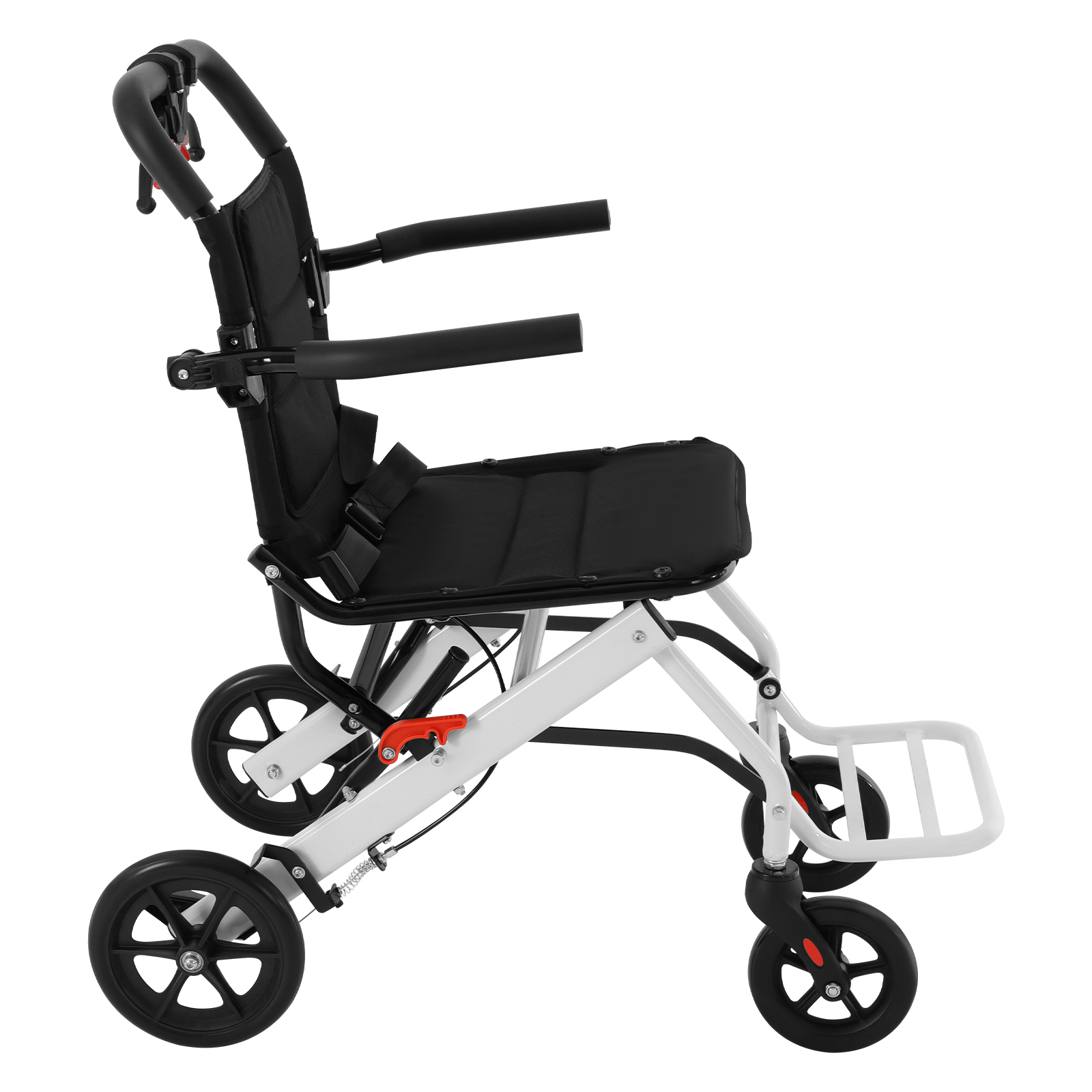 Lightweight Folding Transport Wheelchair, Folding Transport Wheelchair with Travel Bag, Portable Travel Wheelchair for Walking, Outings, Travel Lightweight Folding Transport Wheelchair, Folding Transport Wheelchair with Travel Bag, Portable Travel Wheelchair for Walking, Outings, Travel