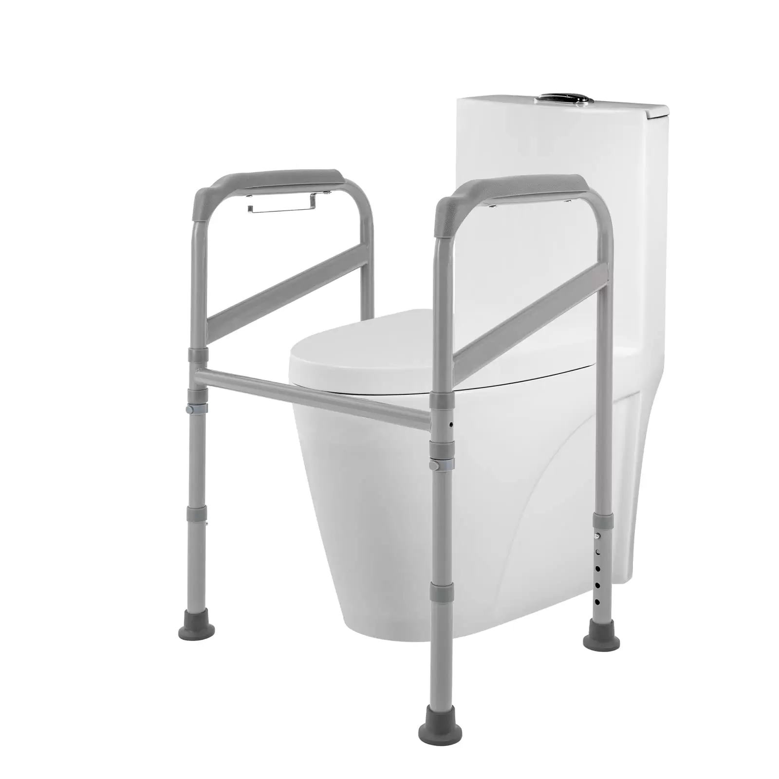Carbon Steel Toilet Support Frame, Toilet Standing Aid, Grab Handle with Non-Slip Handrails