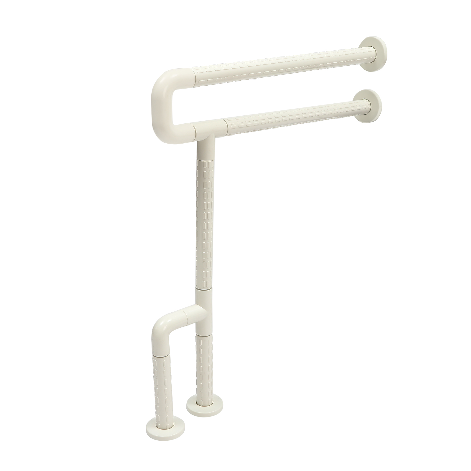 Wall Mount Help Handle with Floor Stand 69cm Wall Mount Handrail Bar Supports up to 150kg For Corridors Stairs Swimming Pools Bathtubs