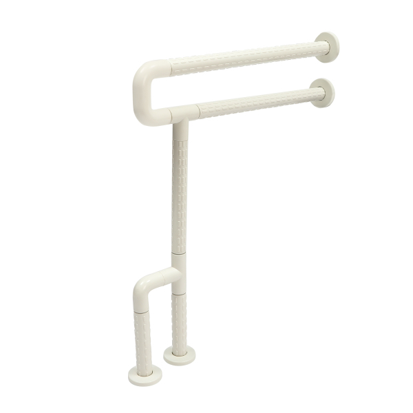 Wall Mount Help Handle with Floor Stand 69cm Wall Mount Handrail Bar Supports up to 150kg For Corridors Stairs Swimming Pools Bathtubs