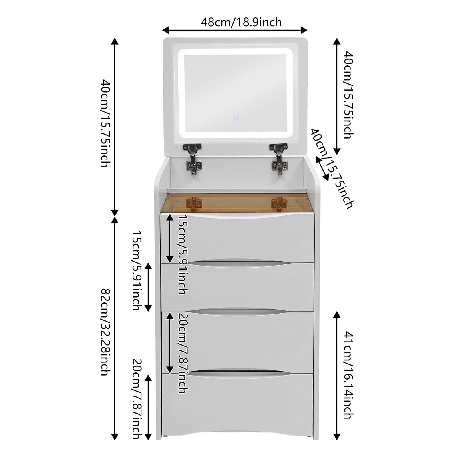 Vanity Desk with Flip Top Lighted Mirror, Vanity Desk with Makeup Stool, Makeup Vanity Table Vanity Desk with Flip Top Lighted Mirror, Vanity Desk with Makeup Stool, Makeup Vanity Table