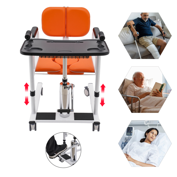 Home Hydraulic Patient Lift Portable Elderly Transport Wheelchair