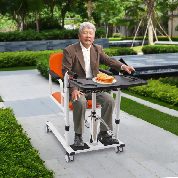 Home Hydraulic Patient Lift Portable Elderly Transport Wheelchair